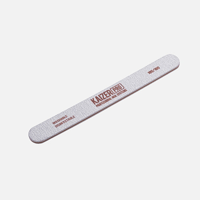 Пилка на пластиковой основе Kaizer Pro прямая серая 180/180 NF-226