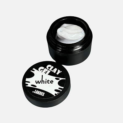 Гель для дизайна Lakres Clay gel White 15 мл