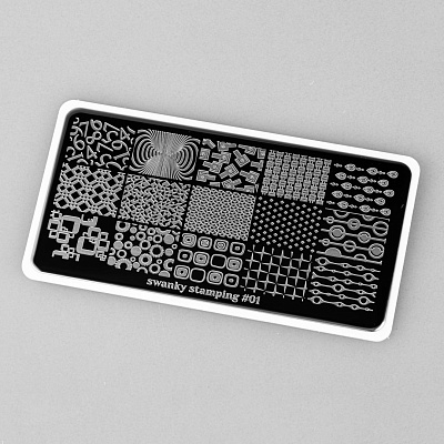 Пластина для стемпинга Swanky Stamping №001