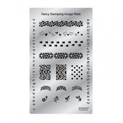 Пластина для стемпинга Konad Square Fancy Image Plate F2