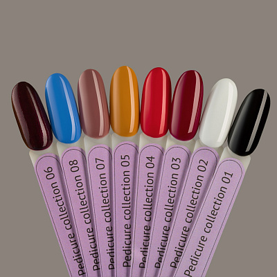 Гель-лак Monami Pedicure collection 01 черный, 8 мл