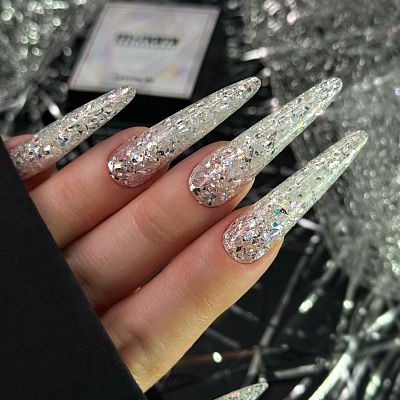 Гель для наращивания Monami голографический Crystal Gel №02 15 г