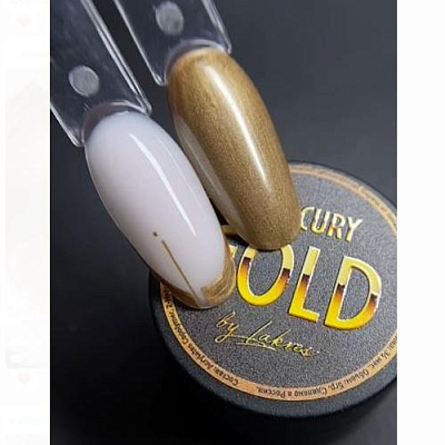 Гель-краска жидкий металл Mercury Gold Lakres 5 мл