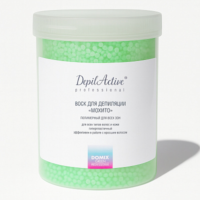 Воск для депиляции в гранулах DepilActive Professional Domix Green «Мохито» 730 г