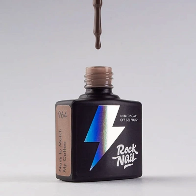 Гель-лак RockNail №964 Choco (Nails to Match My Coffee) 10 мл