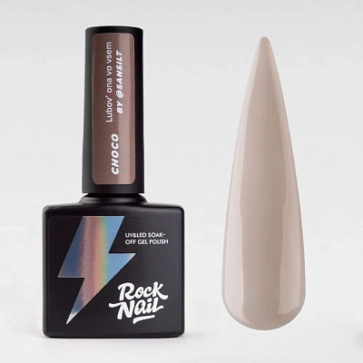 Гель-лак RockNail №960 Choco (Coconut Oil Drops) 10 мл