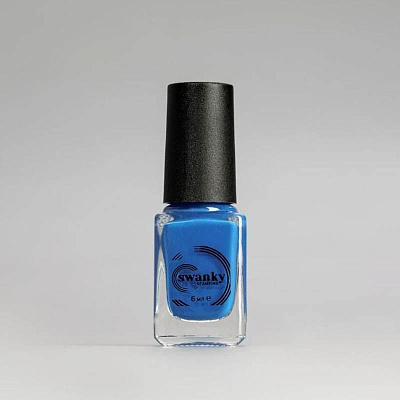 Лак для стемпинга Swanky Stamping S14 (неоново-синий) SSNPS014, 6 мл