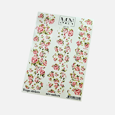 Пленки для дизайна ногтей Miw Nails Wraps stickers SF-140