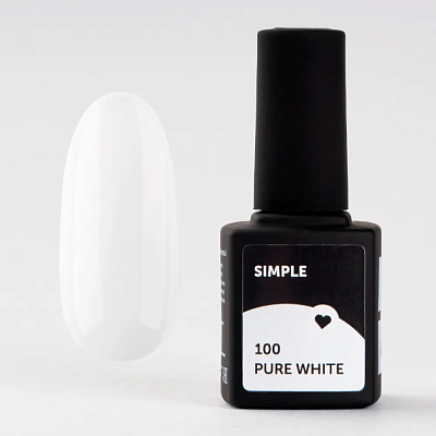 Гель-лак MiLK Simple №100 Pure White 9 мл