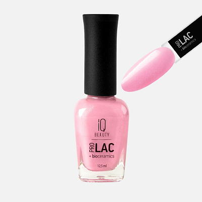 Лак для ногтей IQ Beauty №136 укрепляющий с биокерамикой 12,5 мл