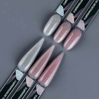 Моделирующий светоотражающий гель Modeling Gel Serebro №02 15 мл
