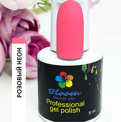 Гель-лак Bloom №072 Розовый неон 8 мл