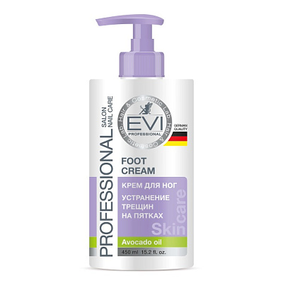 Крем для ног для устранения трещин на пятках EVI Professional 450 мл
