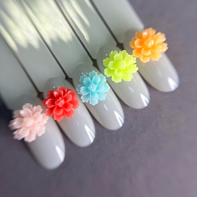 Фигурки объемные Цветочки №1845 Zoo Nail Art 5 шт.