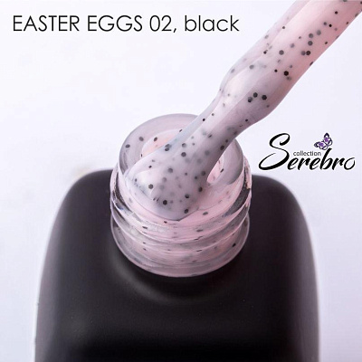 Гель-лак Serebro Easter Eggs Black №02 11 мл