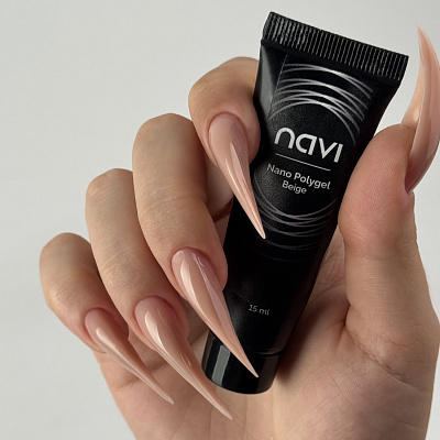 Полигель нюдовый NAVI Nano Polygel Beige 15 мл