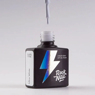 Гель-лак RockNail №102 Basic (Ultra White) 10 мл
