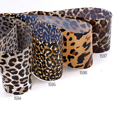 Фольга переводная Леопард №1597 Zoo Nail Art, 4×50 см