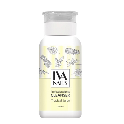 Обезжириватель для ногтей Tropical Juice IVA NAILS (помпа), 200 мл