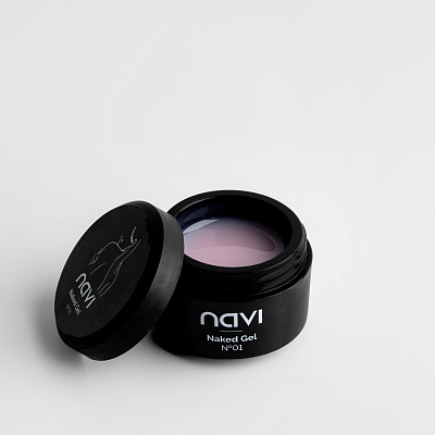 Моделирующий гель NAVI полупрозрачный нюд Naked Gel 01 15 мл