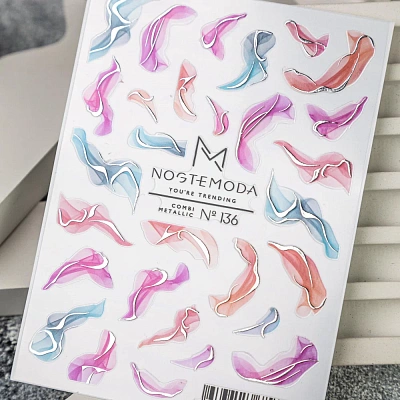 Наклейки Combi Metallic NogteModa №136