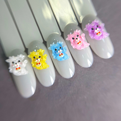 Фигурки объемные Собачка №1849 Zoo Nail Art 5 шт.