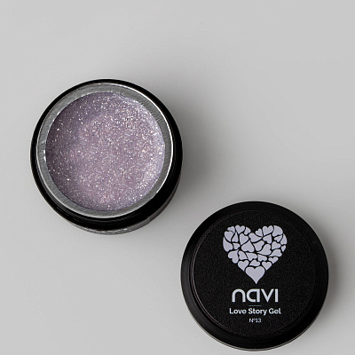 Моделирующий гель NAVI с блестками Love Story Gel 13 15 мл