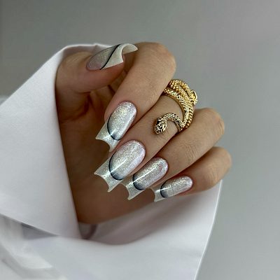 Моделирующий гель NAVI с шиммером Wings Gel 01 15 мл