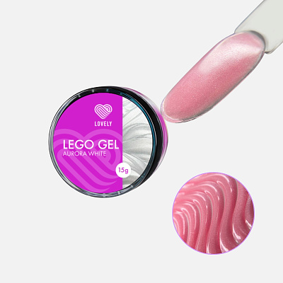 Гель для наращивания и моделирования Lovely Lego Gel Aurora Pink 15 г