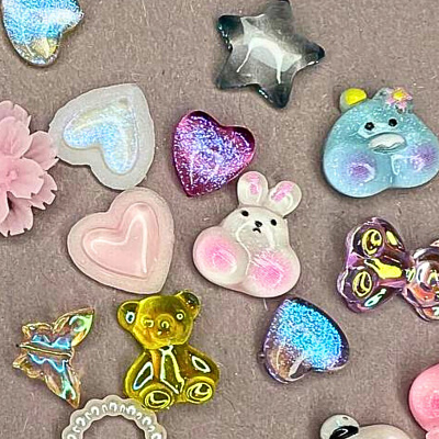 Фигурки объемные Zoo Nail Art пластиковые «Рандомный набор» №1865 20 шт