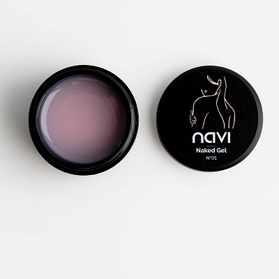Моделирующий гель NAVI полупрозрачный нюд Naked Gel 01 15 мл