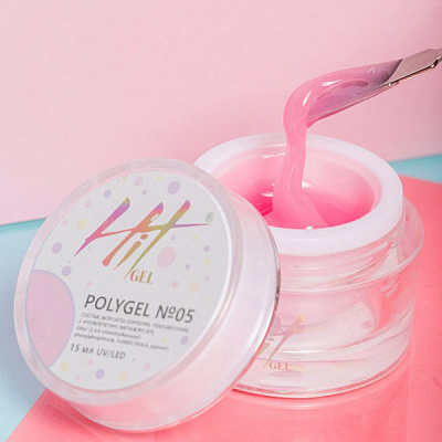 Полигель Polygel HIT №05 телесный, 15 мл