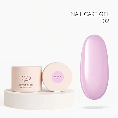 Моделирующий гель LOVIA CURE с кератином и кальцием Nail Care Gel  №02 15 мл