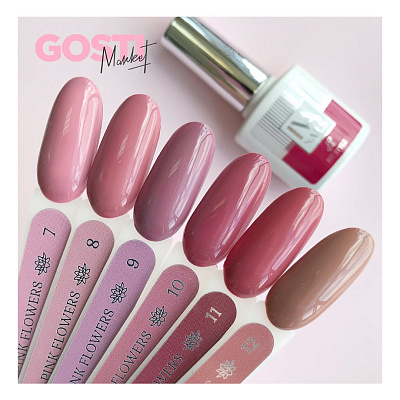 Гель-лак IVA NAILS Pink Flowers №12, 8 мл