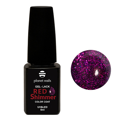 Гель-лак Planet Nails Red Shimmer №835 8 мл арт.12835
