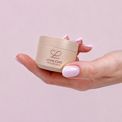Моделирующий гель LOVIA CURE с кератином и кальцием Nail Care Gel Limit Lavender Fields 15 мл