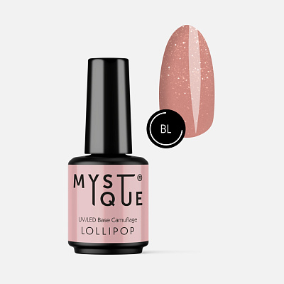 Камуфлирующая база для гель-лака Mystique Lollipop 15 мл