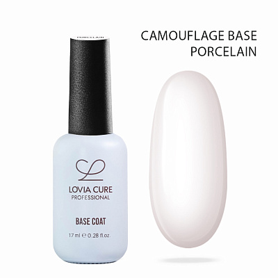 База камуфлирующая каучуковая LOVIA CURE фарфоровая Camouflage Base Porcelain 17 мл