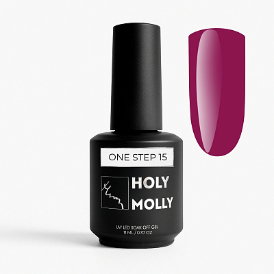 Гель-лак Holy Molly ONE STEP 3 IN 1 №15 11 мл