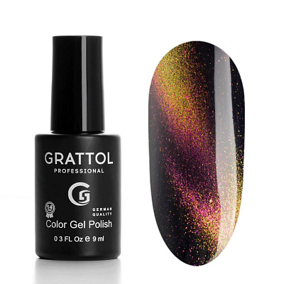 Гель-лак кошачий глаз Grattol 9D Cat Eye №04 (GT9D04), 9 мл