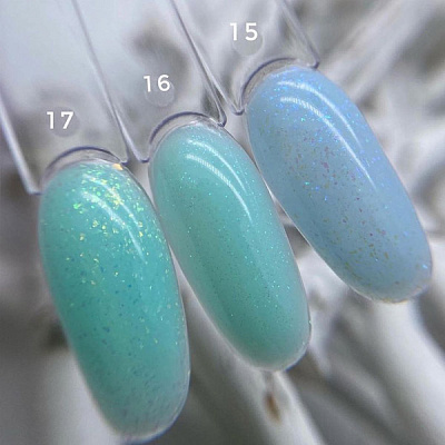 Каучуковая база с глиттером для гель-лака Rubber Base Glitter Grattol №016 (GTGB16), 9 мл