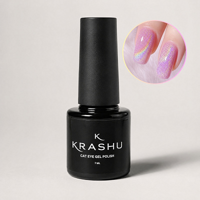 Гель-лак «Кошачий глаз» Krashu Auroras Rainbow AR589 7 мл