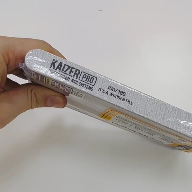 Набор пилок Kaizer Pro NF-72.50 на деревянной основе прямая серая 100/180 50 шт