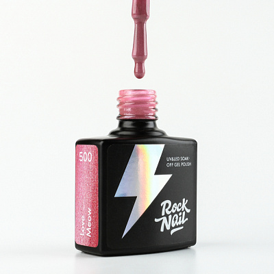 Гель-лак RockNail №500 Bad Kitty Silk (Love Meow) 10 мл