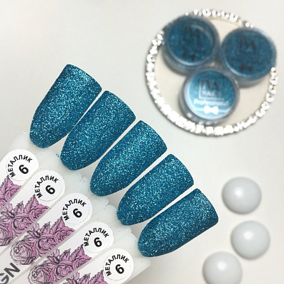 Втирка для дизайна Металлик IVA NAILS №06