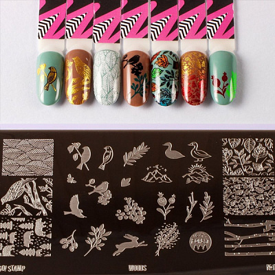 Пластина для стемпинга Go Stamp №017 Woods (арт. 17PL)