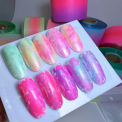 Фольга переводная Zoo Nail Art №1697 Неон 4*50 см