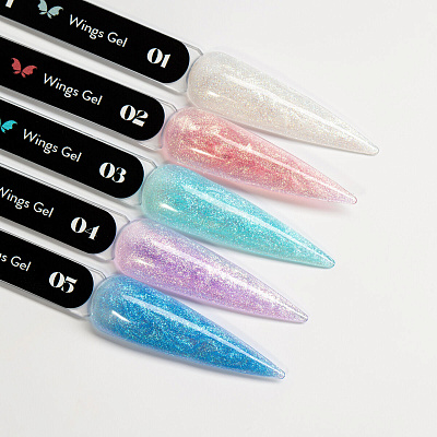 Моделирующий гель NAVI с шиммером Wings Gel 05 15 мл