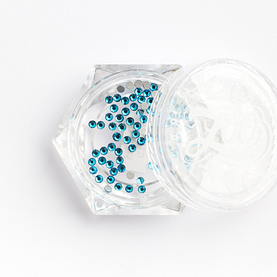Стразы стеклянные Capri Blue SS4 Zoo Nail Art №1101 (1,5 мм) 100 шт
