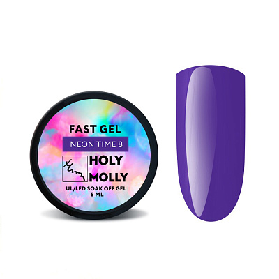 Моделирующий гель Holy Molly Fast Gel Neon Time №08 5 мл